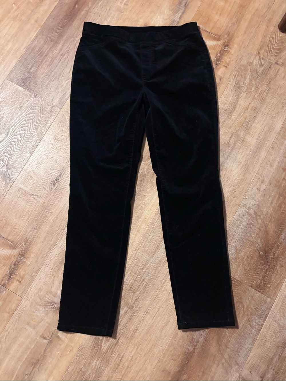 J. Jill black straight pull-on velvet like pants NWT SMALL - Picture 4 of 12
